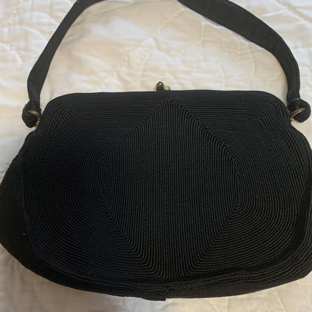 1940's Genuine Vintage Corde Black Handbag